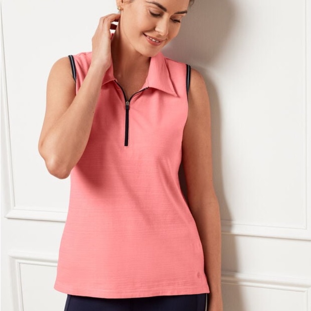 Talbots sleeveless polo Size PL. NWT